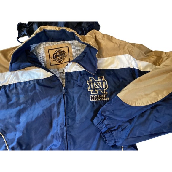 Vintage Norte Dame G-111 Global Identity Men's 2XL Fold Away Hood Jacket Rare